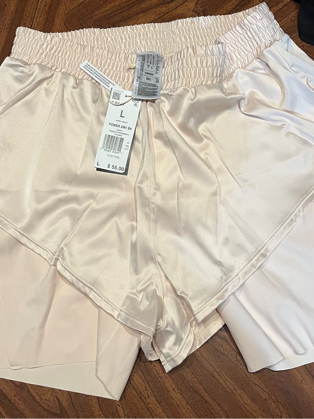 NWT Adidas Women's Power 2-in-1 Training Shorts Size Large